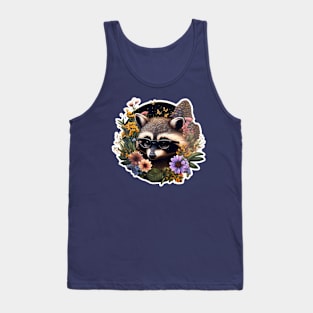 Raccoon illustration Tank Top